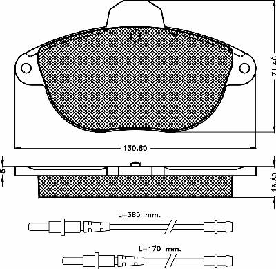 BSF 10415 - Kit pastiglie freno, Freno a disco autozon.pro