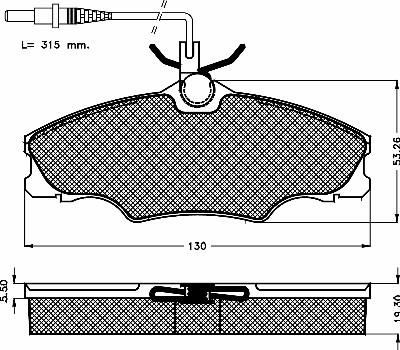 BSF 10413 - Kit pastiglie freno, Freno a disco autozon.pro