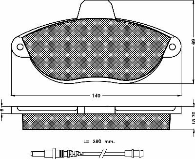 BSF 10412 - Kit pastiglie freno, Freno a disco autozon.pro