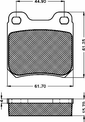 BSF 10473 - Kit pastiglie freno, Freno a disco autozon.pro