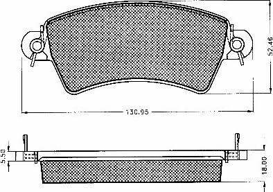 BSF 10545 - Kit pastiglie freno, Freno a disco autozon.pro