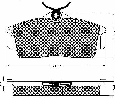 BSF 10559 - Kit pastiglie freno, Freno a disco autozon.pro