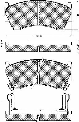 BSF 10558 - Kit pastiglie freno, Freno a disco autozon.pro