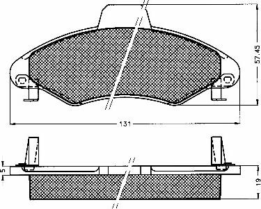 BSF 10565 - Kit pastiglie freno, Freno a disco autozon.pro