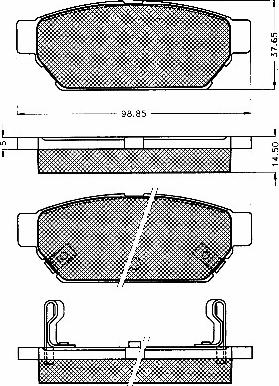 BSF 10566 - Kit pastiglie freno, Freno a disco autozon.pro