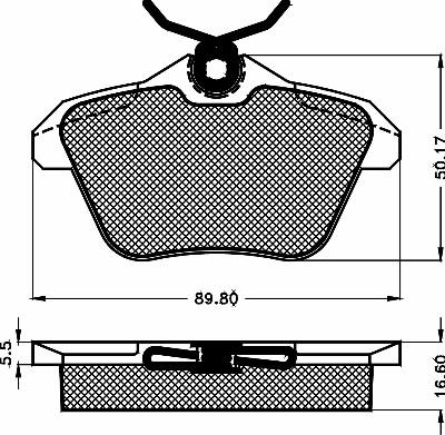 BSF 10515 - Kit pastiglie freno, Freno a disco autozon.pro