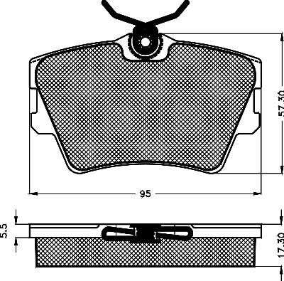 BSF 10516 - Kit pastiglie freno, Freno a disco autozon.pro