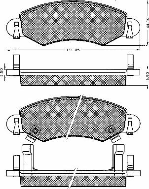 BSF 10589 - Kit pastiglie freno, Freno a disco autozon.pro