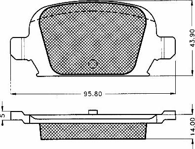 BSF 10579 - Kit pastiglie freno, Freno a disco autozon.pro