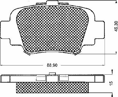 BSF 10576 - Kit pastiglie freno, Freno a disco autozon.pro