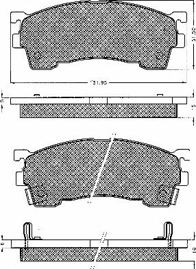 BSF 10616 - Kit pastiglie freno, Freno a disco autozon.pro