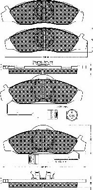 BSF 10676 - Kit pastiglie freno, Freno a disco autozon.pro