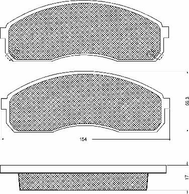 VEMA K602200 - Kit pastiglie freno, Freno a disco autozon.pro