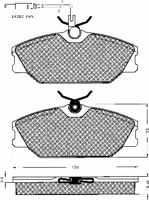 BSF 10191 - Kit pastiglie freno, Freno a disco autozon.pro