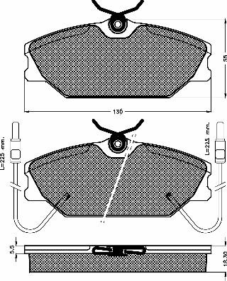 BSF 10192 - Kit pastiglie freno, Freno a disco autozon.pro