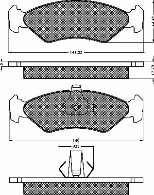 BSF 10144 - Kit pastiglie freno, Freno a disco autozon.pro