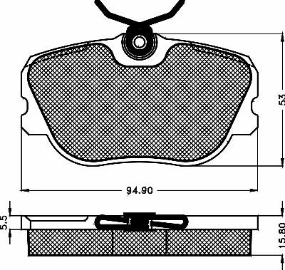 Valeo 597116 - Kit pastiglie freno, Freno a disco autozon.pro