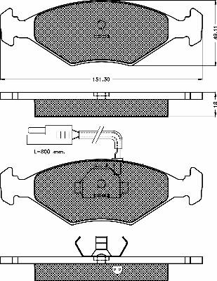 BSF 10147 - Kit pastiglie freno, Freno a disco autozon.pro