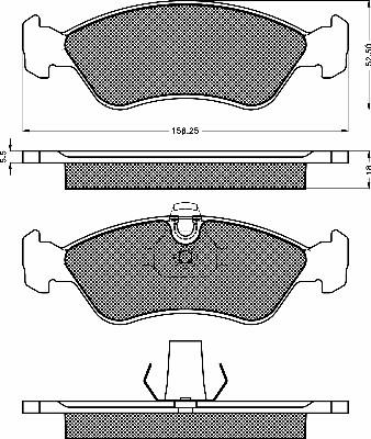 BSF 10139 - Kit pastiglie freno, Freno a disco autozon.pro