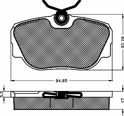 BSF 10138 - Kit pastiglie freno, Freno a disco autozon.pro