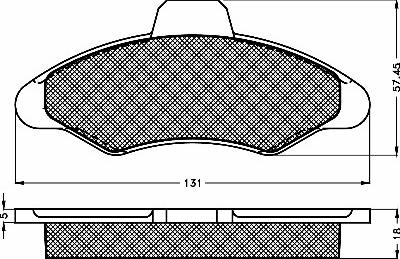 BSF 10121 - Kit pastiglie freno, Freno a disco autozon.pro