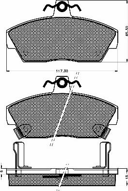 BENDIX 571437B - Kit pastiglie freno, Freno a disco autozon.pro