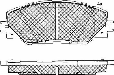 BSF 10869 - Kit pastiglie freno, Freno a disco autozon.pro