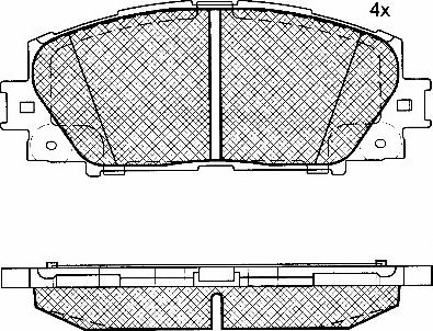 BSF 10836 - Kit pastiglie freno, Freno a disco autozon.pro