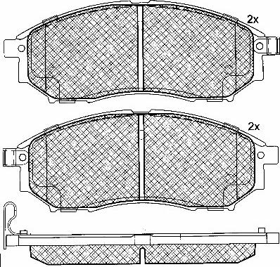 Magneti Marelli 323700038700 - Kit pastiglie freno, Freno a disco autozon.pro