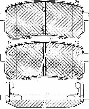 ACKOJAP A52-2144 - Kit pastiglie freno, Freno a disco autozon.pro