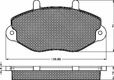 BSF 10343 - Kit pastiglie freno, Freno a disco autozon.pro