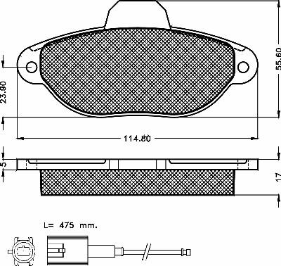 BSF 10358 - Kit pastiglie freno, Freno a disco autozon.pro