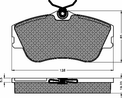 BSF 10384 - Kit pastiglie freno, Freno a disco autozon.pro