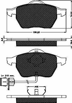 BSF 10338 - Kit pastiglie freno, Freno a disco autozon.pro