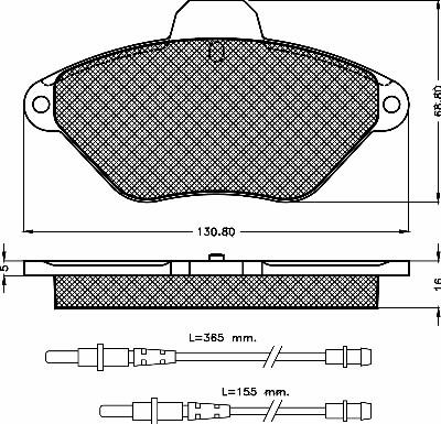 BSF 10371 - Kit pastiglie freno, Freno a disco autozon.pro