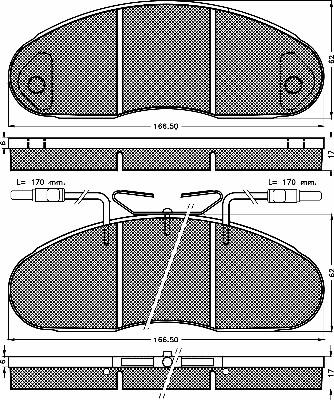 BSF 10297 - Kit pastiglie freno, Freno a disco autozon.pro