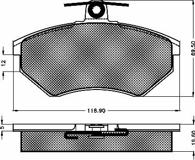 BSF 10256 - Kit pastiglie freno, Freno a disco autozon.pro