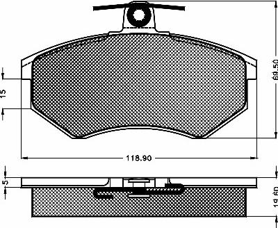 BSF 10260 - Kit pastiglie freno, Freno a disco autozon.pro