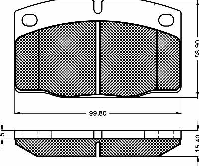 BSF 10280 - Kit pastiglie freno, Freno a disco autozon.pro