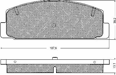 BSF 10746 - Kit pastiglie freno, Freno a disco autozon.pro