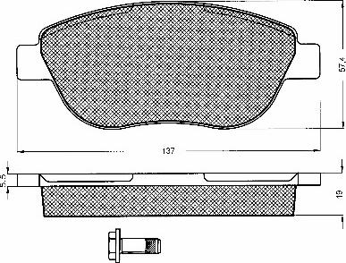 BSF 10751 - Kit pastiglie freno, Freno a disco autozon.pro