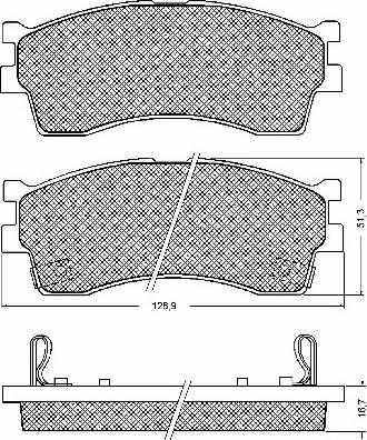 ATE 605868 - Kit pastiglie freno, Freno a disco autozon.pro