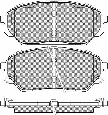 Akebono AN-8231WK - Kit pastiglie freno, Freno a disco autozon.pro