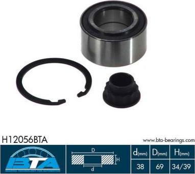 BTA H12056BTA - Kit cuscinetto ruota autozon.pro