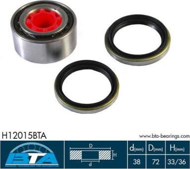 BTA H12015BTA - Kit cuscinetto ruota autozon.pro