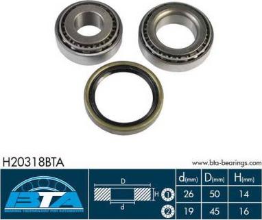 BTA H20318BTA - Kit cuscinetto ruota autozon.pro