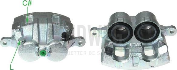 Budweg Caliper 344472 - Pinza freno autozon.pro