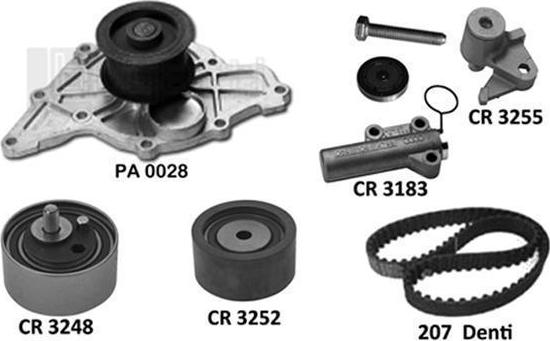 BUGATTI KBU5115D - Pompa acqua + Kit cinghie dentate autozon.pro