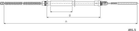 Cabor 491.5 - Cavo comando, Freno stazionamento autozon.pro