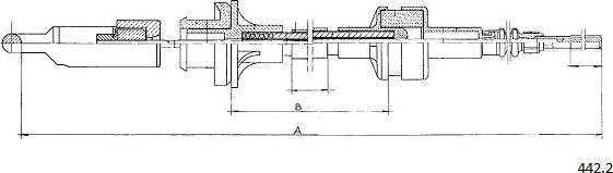 Cabor 442.2 - Cavo comando, Comando frizione autozon.pro
